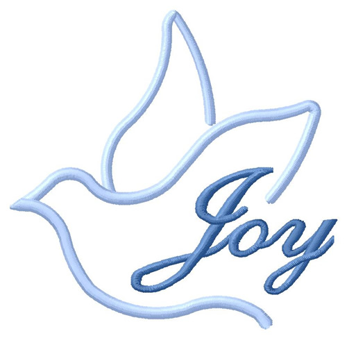 Joy Dove Machine Embroidery Design