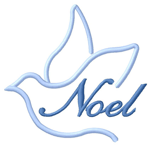 Noel Dove Machine Embroidery Design