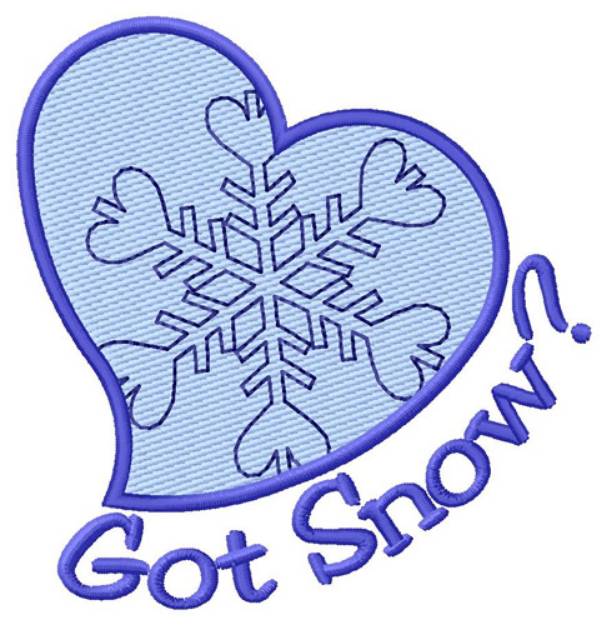 Picture of Got Snow? Machine Embroidery Design