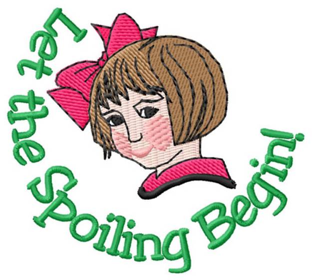 Picture of Spoiling Begin Machine Embroidery Design
