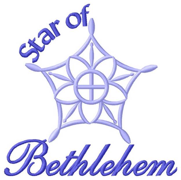 Picture of Star of Bethlehem Machine Embroidery Design