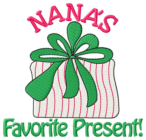 Nanas Present Machine Embroidery Design