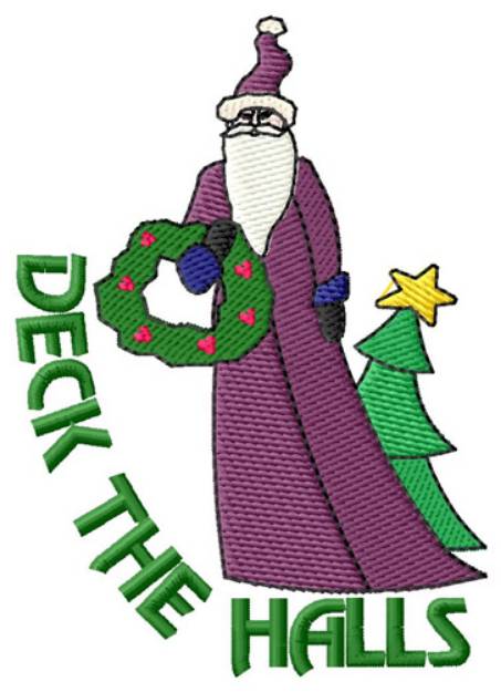 Picture of Deck the Halls Machine Embroidery Design