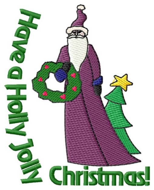 Picture of Holly Jolly Christmas Machine Embroidery Design