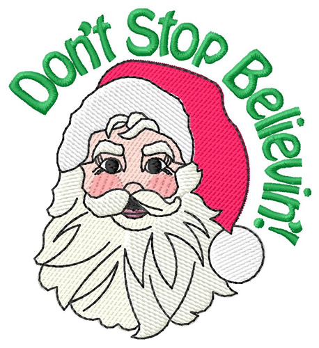 Dont Stop Believin Machine Embroidery Design