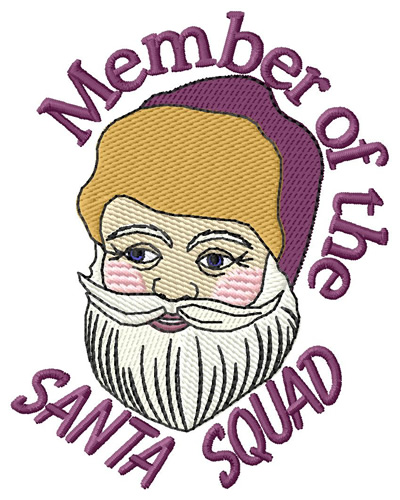 Santa Squad Machine Embroidery Design