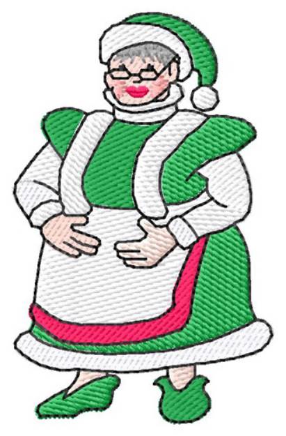 Picture of Mrs. Claus Machine Embroidery Design