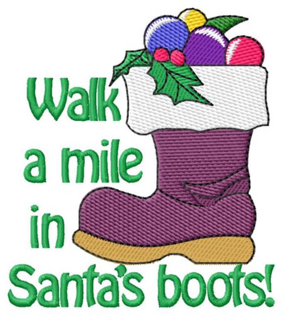 Picture of Santas Boots Machine Embroidery Design