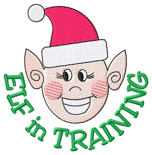 Elf In Training Machine Embroidery Design