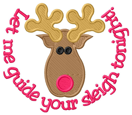 Guide Your Sleigh Machine Embroidery Design