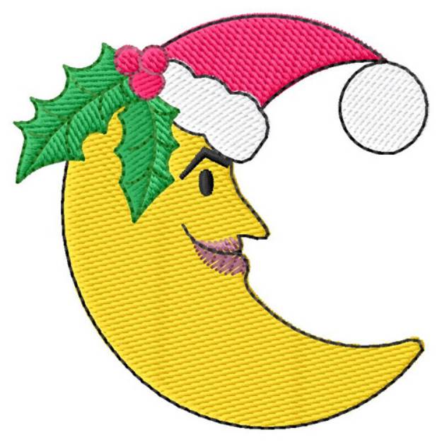 Picture of Christmas Moon Machine Embroidery Design