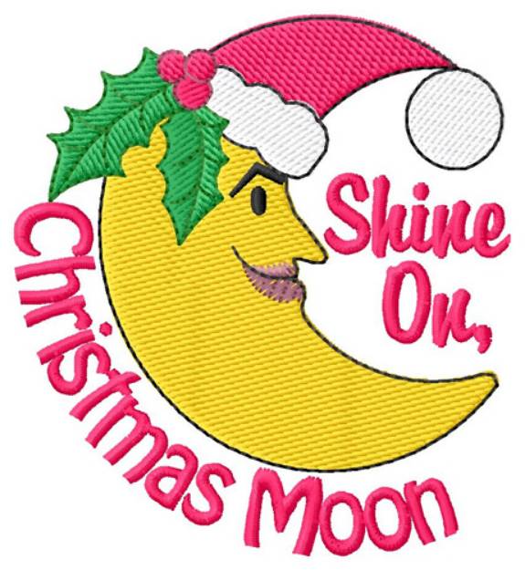 Picture of Christmas Moon Machine Embroidery Design