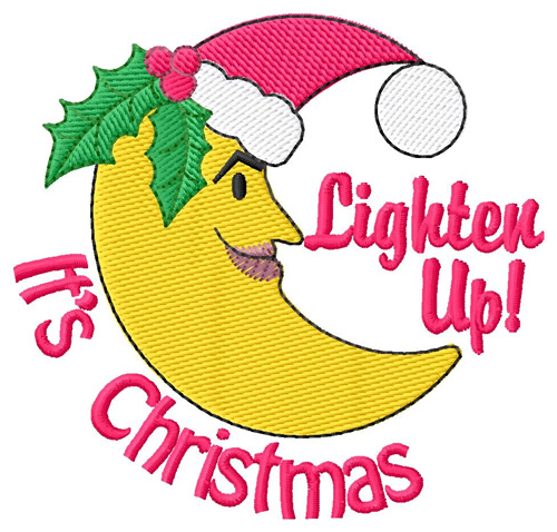 Lighten Up! Its Christmas Machine Embroidery Design