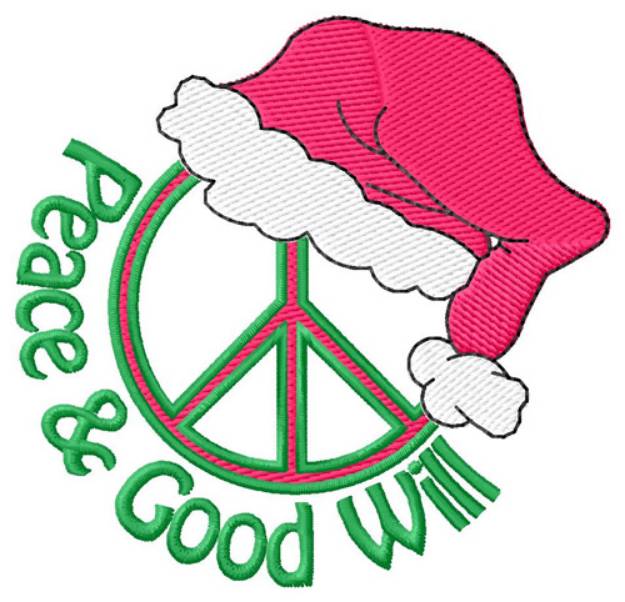 Picture of Peace & Good Will Machine Embroidery Design