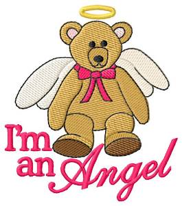Picture of Im an Angel Machine Embroidery Design