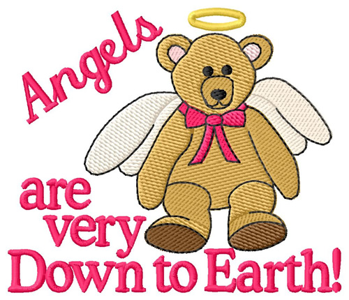Angels are Down to Earth Machine Embroidery Design