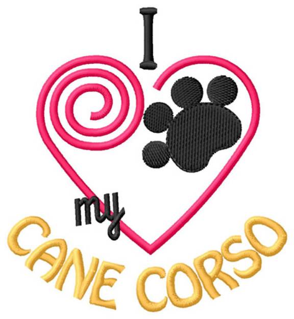 Picture of Cane Corso Machine Embroidery Design