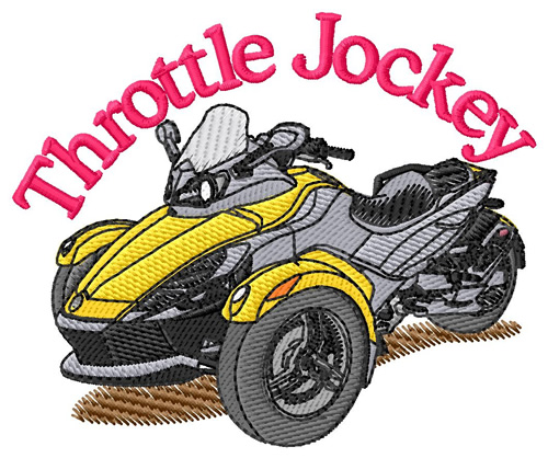 Throttle Jockey Machine Embroidery Design