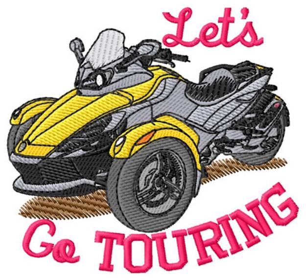 Picture of Lets Go Touring Machine Embroidery Design