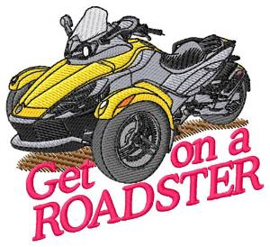 Picture of Roadster Machine Embroidery Design