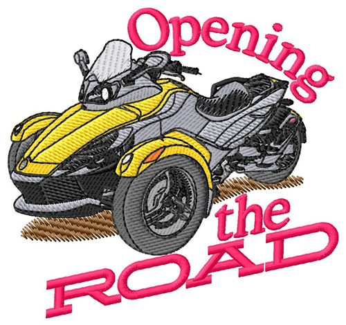 Opening The Road Machine Embroidery Design