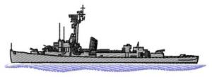 Picture of Destroyer Ship Machine Embroidery Design