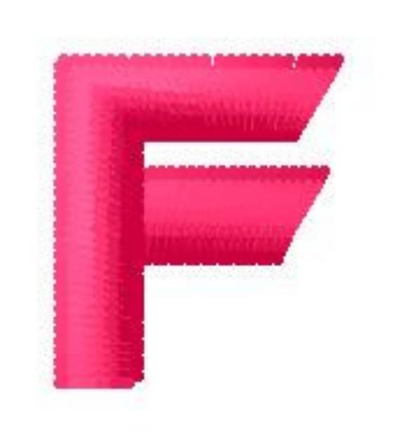 Picture of F Machine Embroidery Design