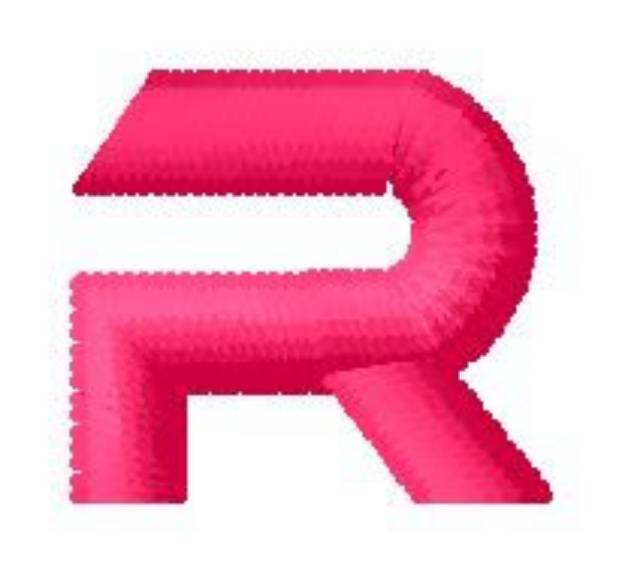 Picture of R Machine Embroidery Design