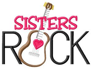 Picture of Sisters Rock Machine Embroidery Design