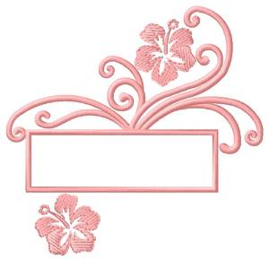 Picture of Floral Drop Machine Embroidery Design