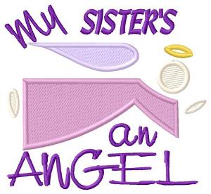 Picture of Sisters An Angel Machine Embroidery Design