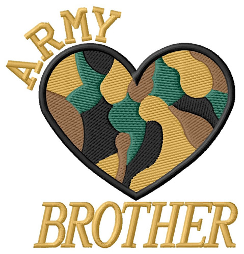 Army Brother Machine Embroidery Design