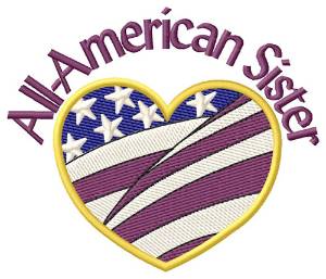 Picture of All American Sister Machine Embroidery Design