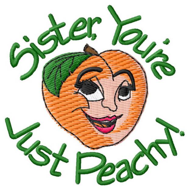 Picture of Peachy Machine Embroidery Design