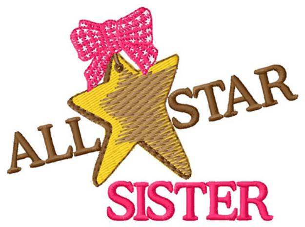 Picture of All Star Sister Machine Embroidery Design
