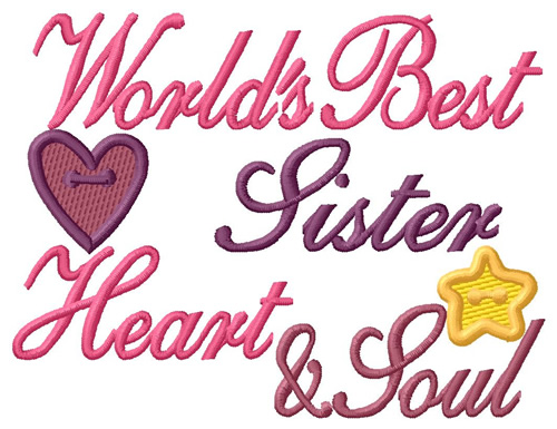 Heart And Soul Machine Embroidery Design