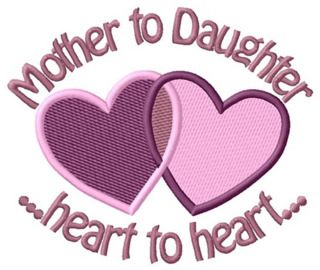 Picture of Mother To Daughter Machine Embroidery Design