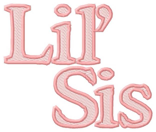 Picture of Lil Sis Machine Embroidery Design
