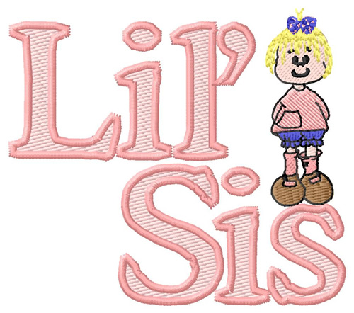 Lil Sis Machine Embroidery Design