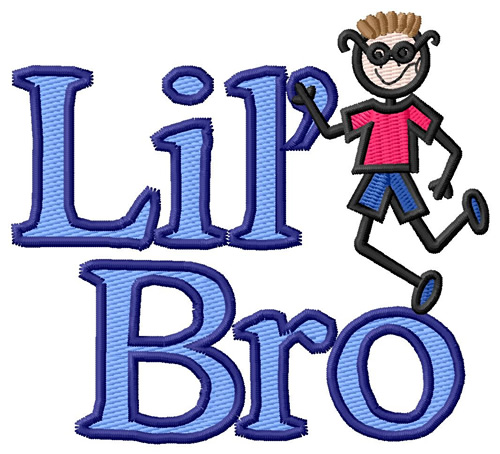 Lil Bro Machine Embroidery Design