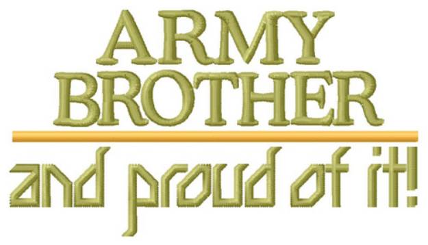 Picture of Army Brother Machine Embroidery Design