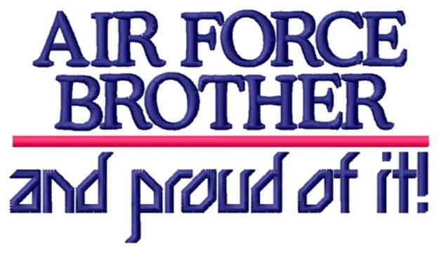 Picture of Air Force Brother Machine Embroidery Design