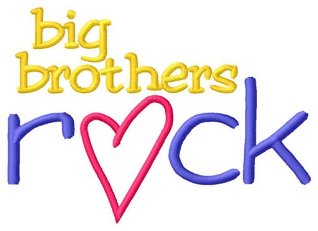 Picture of Big Brothers Rock Machine Embroidery Design