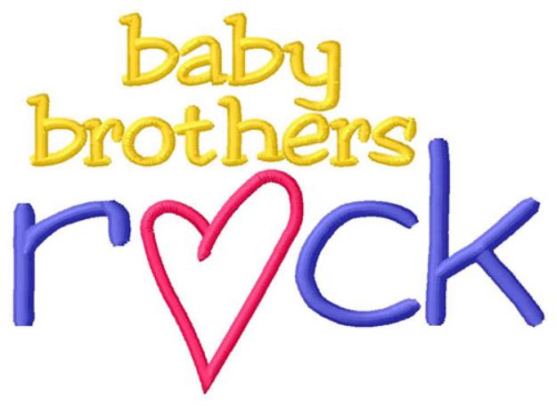 Picture of Baby Brothers Rock Machine Embroidery Design