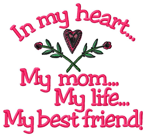 In My Heart Machine Embroidery Design