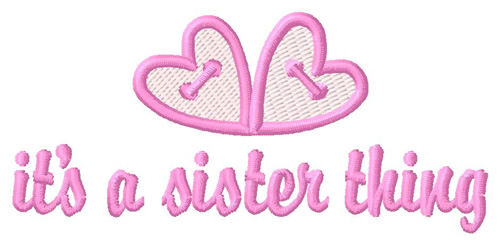 Sister Thing Machine Embroidery Design