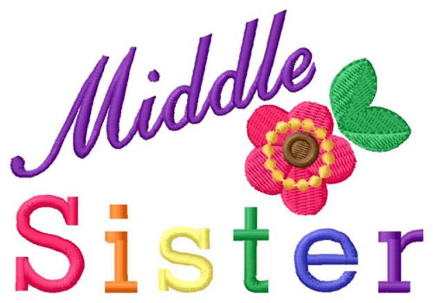 Picture of Middle Sister Machine Embroidery Design