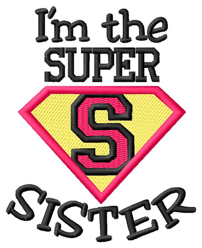 Super Sister Machine Embroidery Design