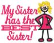 Picture of Best Sister Machine Embroidery Design