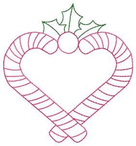 Picture of Candy Heart Machine Embroidery Design